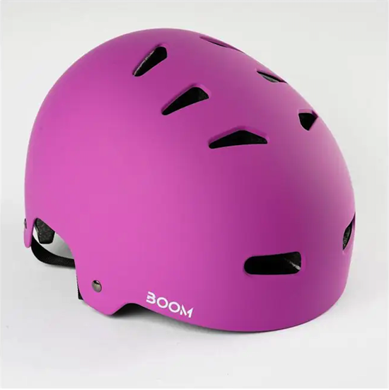 Шлем с Регулировкой BOOM для самоката и скейтборда размер М Hlemboompurple-М - фото 10033