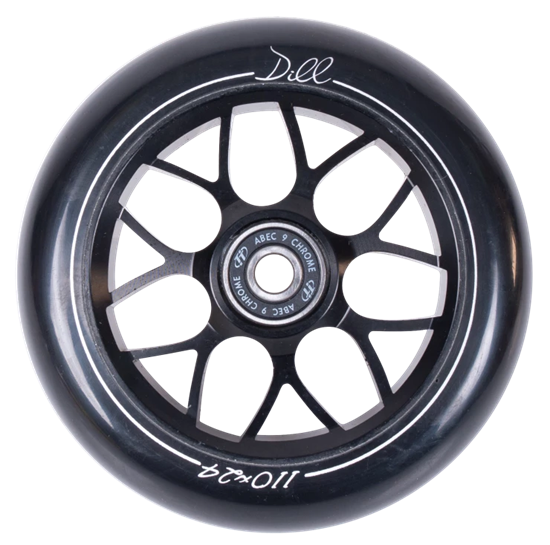Колесо для самоката Tech Team Dill 110 мм Black wheel-tt-dill-110-black - фото 10123