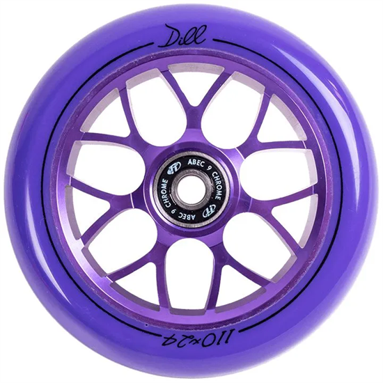 Колесо для самоката Tech Team Dill 110 мм Purple wheel-tt-dill-110-purple - фото 10125