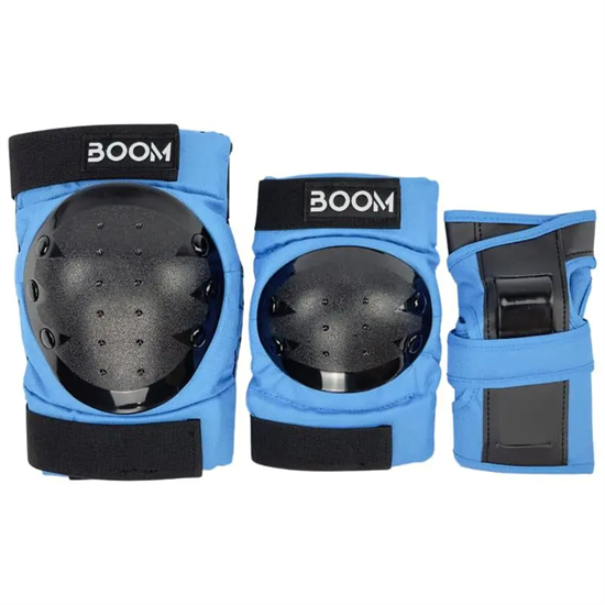 Комплект защиты Boom 3 в 1 для скейтборда M Синие boom-classic-tripleset-blue-m - фото 9938