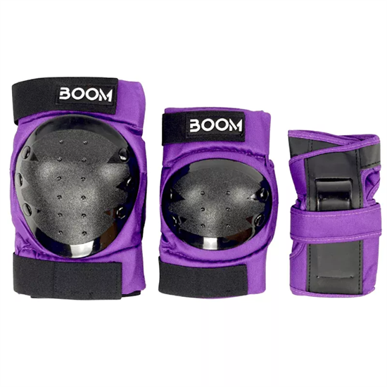 Комплект защиты Boom 3 в 1 для скейтборда M Фиолетовые boom-classic-tripleset-purple-m - фото 9946