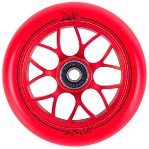 Колесо для самоката Tech Team Dill 110 мм Red wheel-tt-dill-110-red