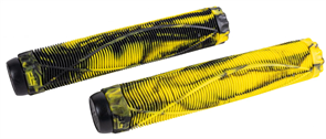 Грипсы Tech Team Fish, Жёлтые с чёрным. tt-grips-fish-yellow/black