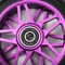 Колесо Tokyo Fuss Shakotan 110 мм., Чёрное с фиолетовым. Shakotan-wheel-black-purple - фото 8370